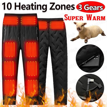 Whitaker | Men's USB Heated Hiking Pants with 10 Heating Zones and Fleece Lining