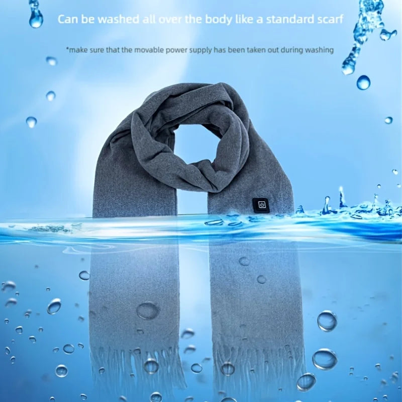 Hartley | Heated Fringe Scarf with USB Power and 3 Heat Gears