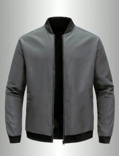 Marlon | Men's Lightweight Zip-Up Bomber Jacket with Baseball Collar for Spring and Fall