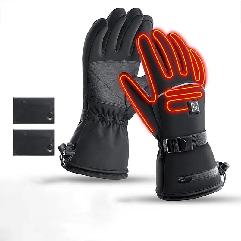Ridley | Men's Rechargeable Heated Gloves with 3 Heat Levels for Skiing and Riding