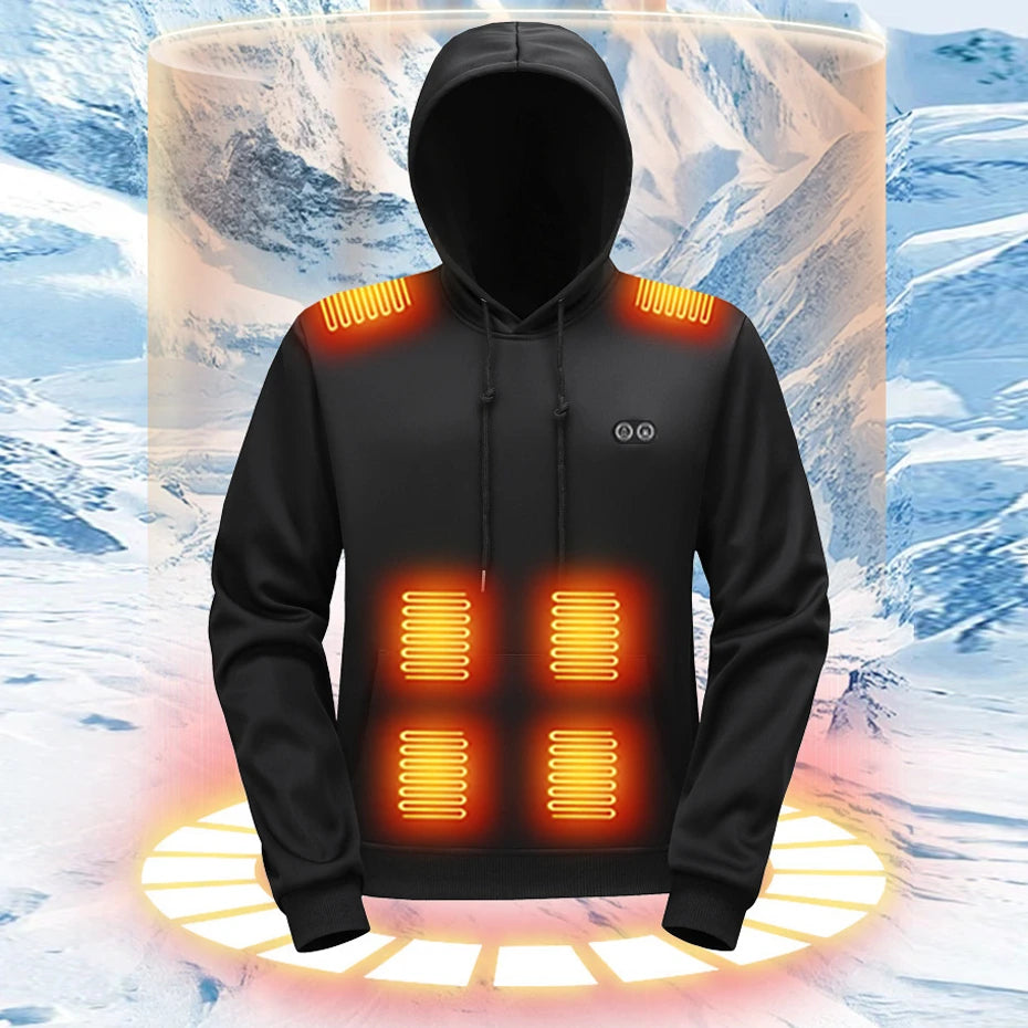Tavish | Men's USB Heated Pullover Hoodie with 17 Heated Areas
