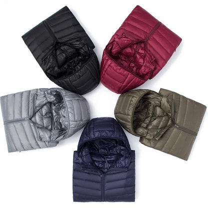 Harlan | Men's Lightweight Hooded Puffer Jacket Quilted Coat for Fall and Early Winter