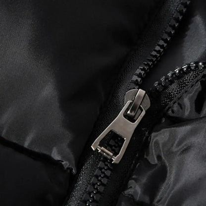 Perrin | Men's Quilted Puffer Vest with Slim Stand Collar, Full Zip and Zippered Pockets