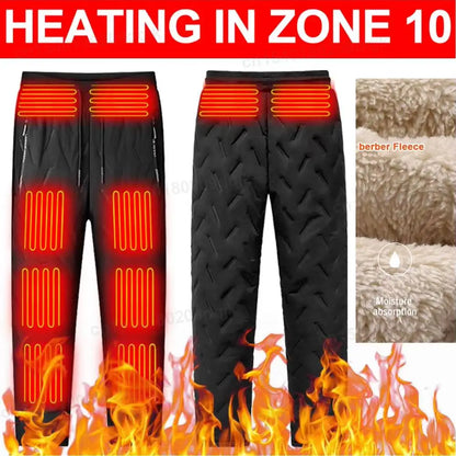 Whitaker | Men's USB Heated Hiking Pants with 10 Heating Zones and Fleece Lining