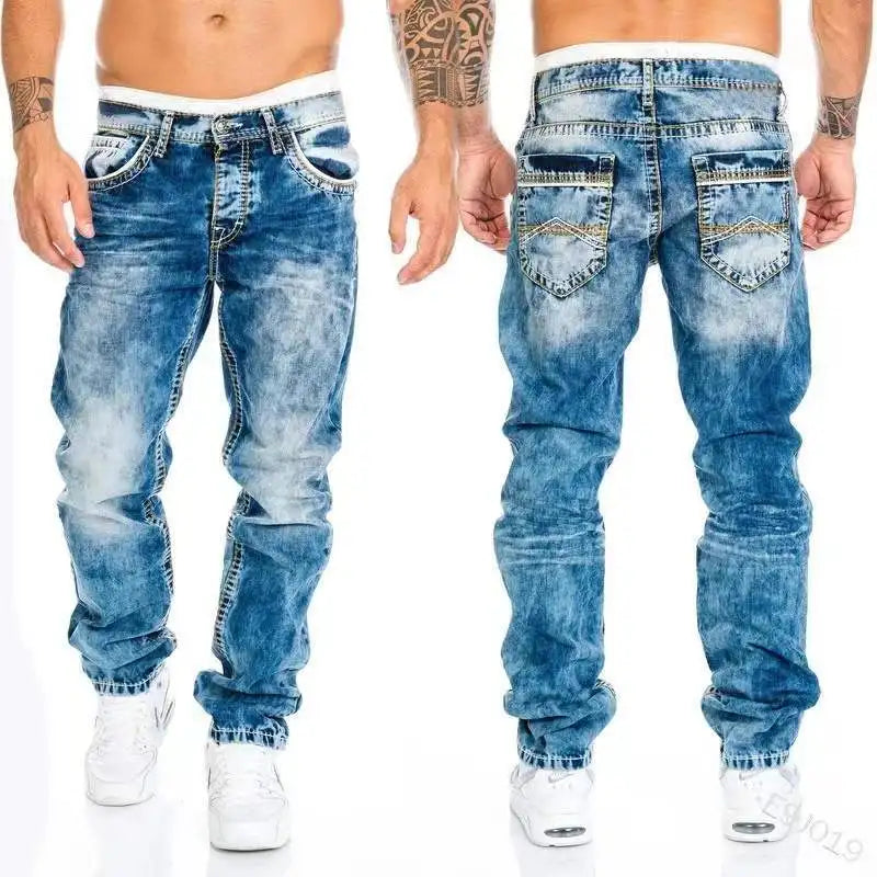 Stratton | Men's Slim Stretch Straight-Leg Jeans