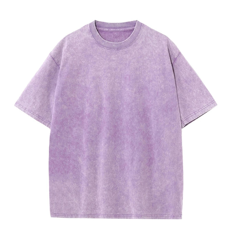 Easton | Men's Heavyweight Washed Cotton Oversized T-Shirt Vintage Short Sleeve Tee
