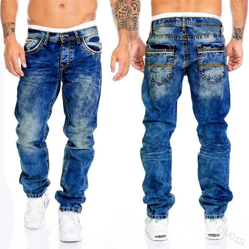 Stratton | Men's Slim Stretch Straight-Leg Jeans