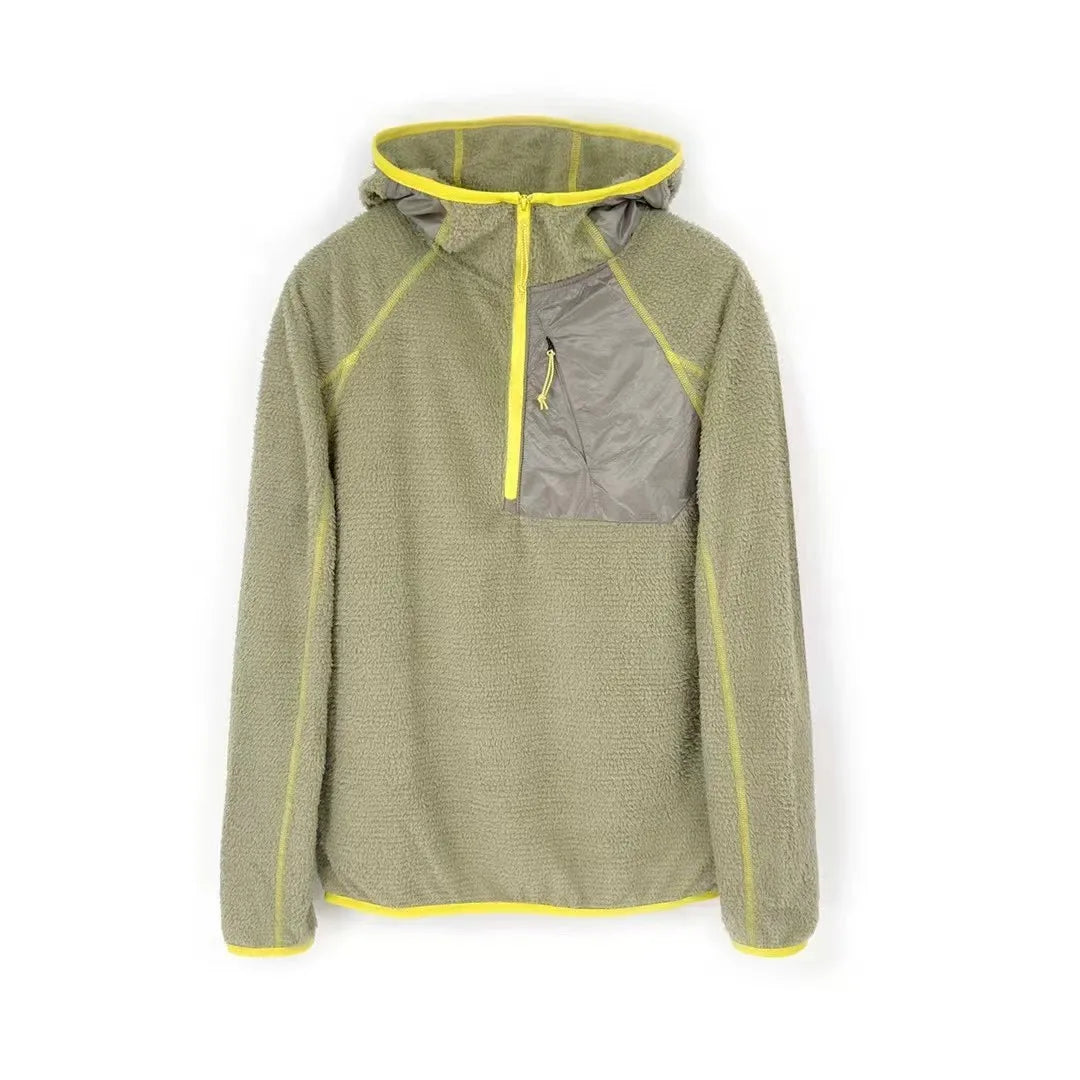 Langdon | Men's Half-Zip Fleece Pullover Hoodie with Zip Pocket