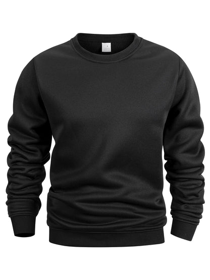 Emerson | Men's Crew Neck Pullover Sweatshirt Solid Color Long Sleeve Casual Top