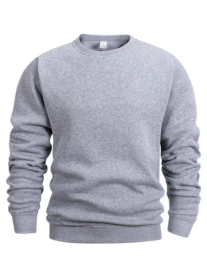 Emerson | Men's Crew Neck Pullover Sweatshirt Solid Color Long Sleeve Casual Top