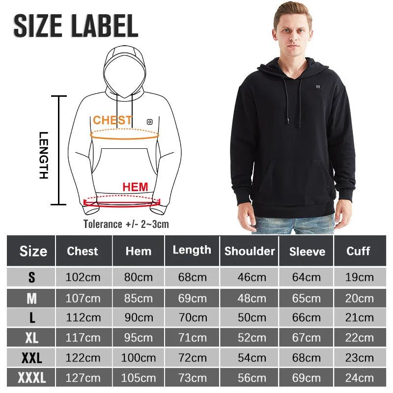 Roscoe | Men's USB Heated Hoodie with 5 Heat Levels