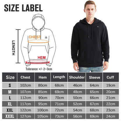 Roscoe | Men's USB Heated Hoodie with 5 Heat Levels