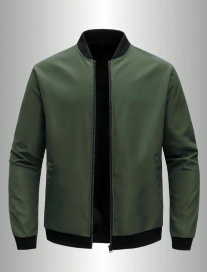 Marlon | Men's Lightweight Zip-Up Bomber Jacket with Baseball Collar for Spring and Fall