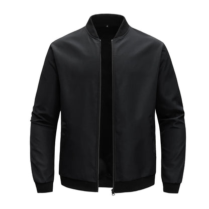 Marlon | Men's Lightweight Zip-Up Bomber Jacket with Baseball Collar for Spring and Fall