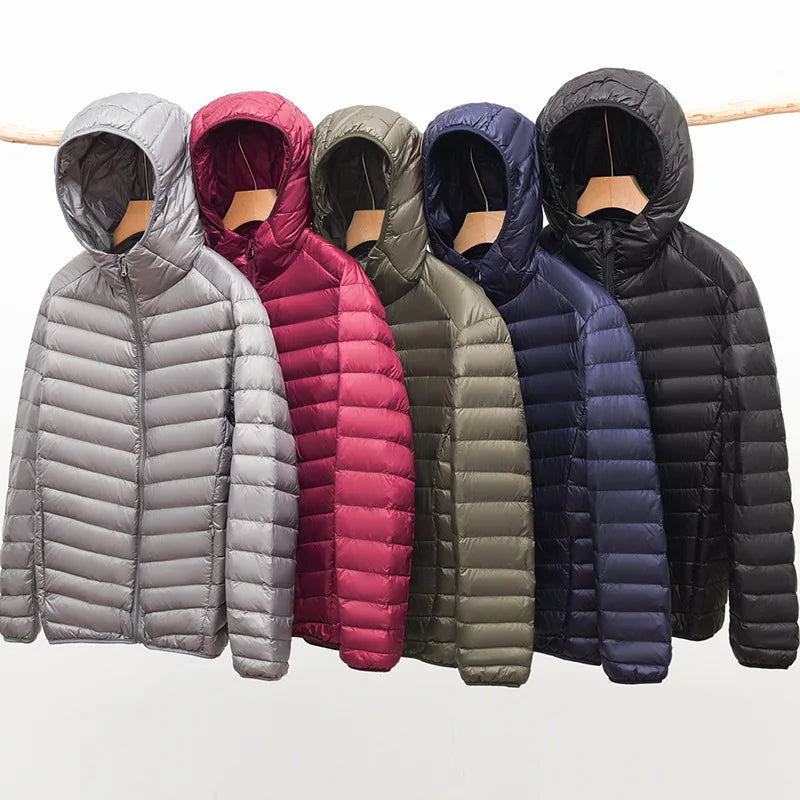 Harlan | Men's Lightweight Hooded Puffer Jacket Quilted Coat for Fall and Early Winter