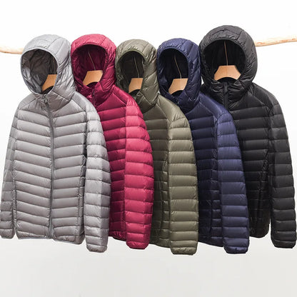 Harlan | Men's Lightweight Hooded Puffer Jacket Quilted Coat for Fall and Early Winter