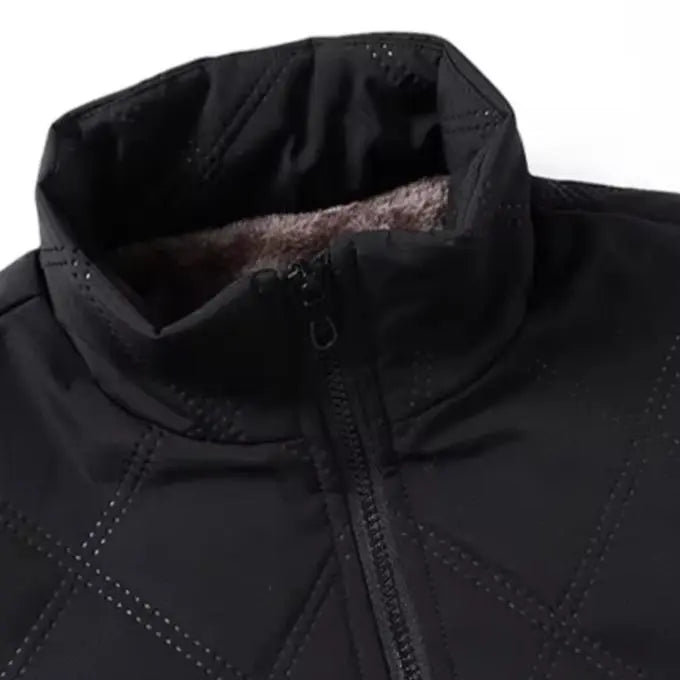 Lennox | Men's Windproof Quilted Jacket with Plush Fleece Lining