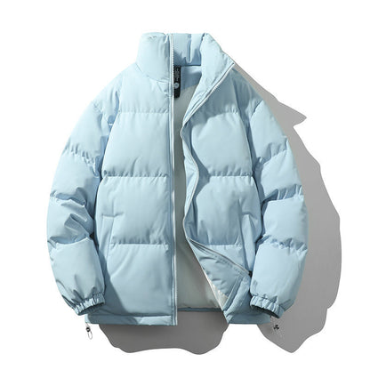 Baxter | Men's Boxy Quilted Puffer Coat with Stand Collar and Full Zip
