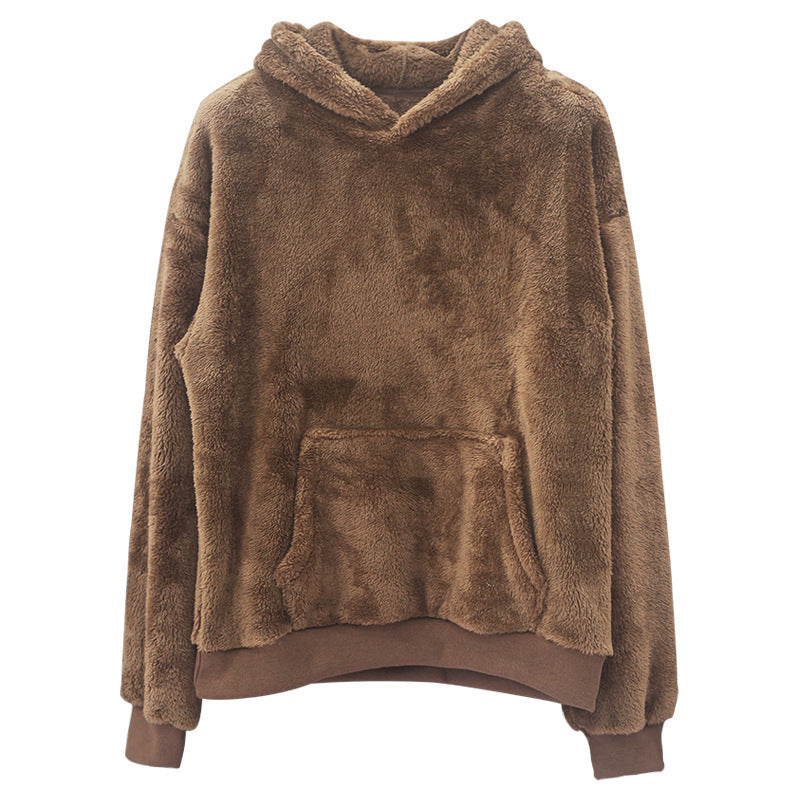 Lowell | Men's Plush Double-Faced Pullover Hoodie, Oversized