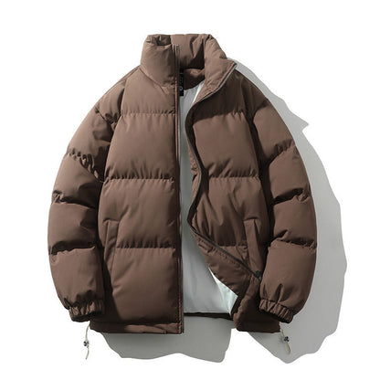 Baxter | Men's Boxy Quilted Puffer Coat with Stand Collar and Full Zip