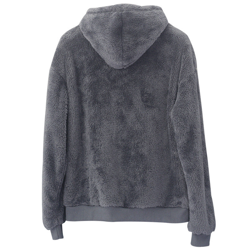 Lowell | Men's Plush Double-Faced Pullover Hoodie, Oversized