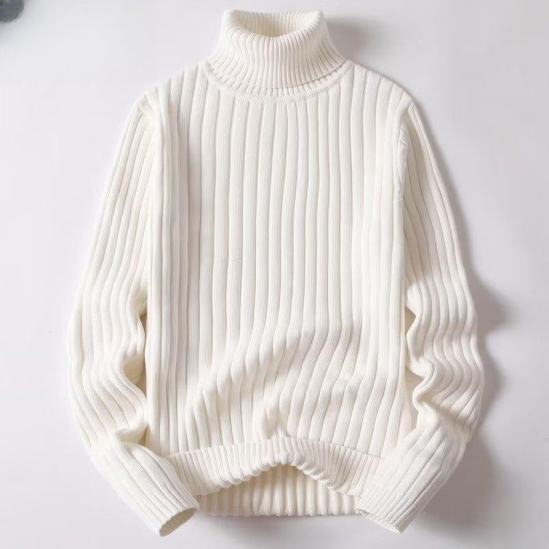 Irving | Men's Ribbed Knit Turtleneck Sweater, Relaxed Fit