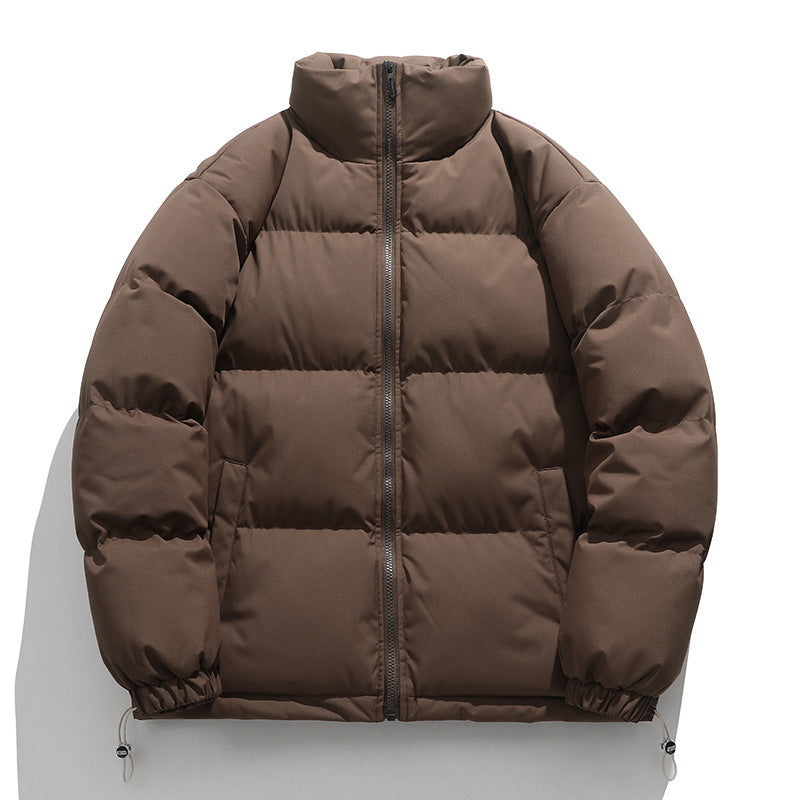 Baxter | Men's Boxy Quilted Puffer Coat with Stand Collar and Full Zip