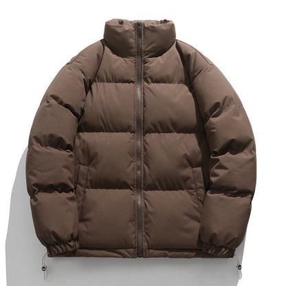 Baxter | Men's Boxy Quilted Puffer Coat with Stand Collar and Full Zip