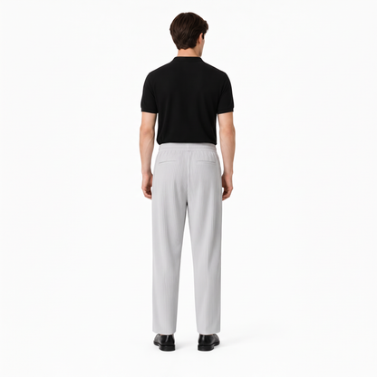 Kentaro stone back - pleated wide-leg trousers