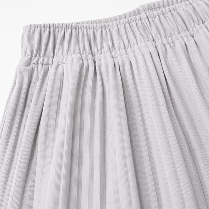 Kentaro stone waistband - pleated wide-leg trousers
