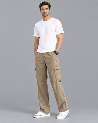 Garrett cargo pants in Taupe