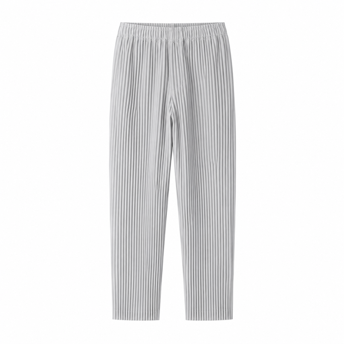 Kentaro Stone pleated trousers on white background